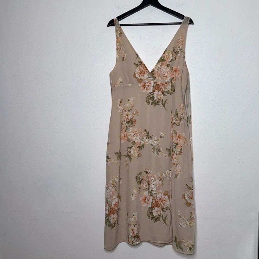 Lulu’s Floral Midi Dress Size Large